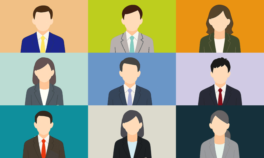 パーソナルカラー背景使用イメージイラスト